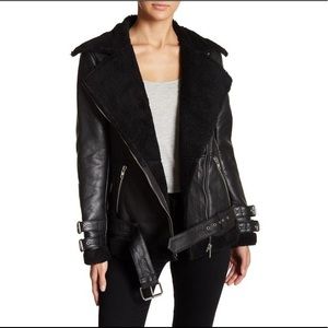 Original new Walter Baker genuine leather jacket